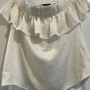 Ivory off the shoulder blouse